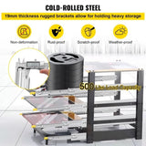 Drawer Slides with Lock, 1 Pair 40 inch, Heavy-Duty Industrial Steel up to 500 lbs Capacity, 3-Fold V952-SDSSSCTD40500HBPDV0