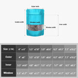 120pcs Mylar Bags for Food Storage120pcs Holographic Packaging Bags V1258-DP02-C-714