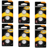 12x Duracell CR2025 Battery Lithium 3V Battery V563-041333686486-6PK