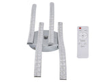 LED Ceiling Light Remote Control Dimming 4 Wavy Ceiling Lamp Tube for Living Room Bedroom AC85265V V1294-YM0715-3119210250511