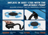 Inflatable Water Bouncer, 10ft Recreational Water Trampoline, Portable Bounce Swim Platform with V952-TZKSSBCTZK10RJUKJV3