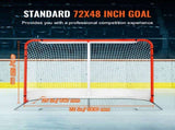 Street Hockey Net, Indoor Outdoor Steel Hockey Goal, Official Regulation Pro Hockey Training Goal V952-QGQQM7248YCGPVGWDV0