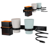 Multifunctional Space Aluminum Bathroom Storage Rack Hair Dryer Toothbrush Holder V1294-YM0901-3112200098311