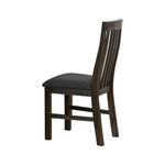 2x Wooden Frame Leatherette in Solid Wood Acacia & Veneer Dining Chairs in Chocolate Colour V43-DC-NOW-CH