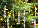 Acrylic Christmas Icicle Ornaments 13cm Hanging Decor V1142-RB1005009531481091