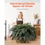 Large Hanging Artificial Boston Fern, 43-47 in Natural Spread, Faux Plant Wall Decor with 88 V767-VVR-PZSRZJLZWBHHGT8HJ001V0