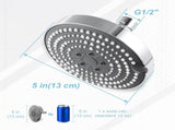 Shower Arm 10 in Bundle with 6 Mode Shower Head, Chrome V1258-DP02-C-569