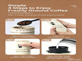 Portable Electric Coffee Maker, All-in-One Grinder & Brewer with 7 External Adjustable Grind V1293-A-KAFEIJI001
