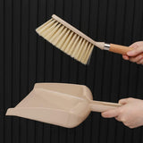 2 Set Mini Dustpan and Brush Set for Desk and Keyboard Beige V1237-ZY-818-213