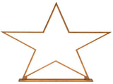 2x Large Bamboo Star w/ LED Strip Table Lamp Light Modern Minimalist Decor - Natural V563-75166_2X