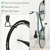 4 Pack Bike Hooks, Iron Hanger Holders, Heavy Duty L-Shaped Storage Wall Mount, Practical Vertical V1188-MS-227-1845