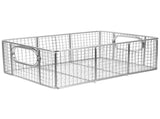 Durable Stainless Steel Frying Basket with Handle for Kitchen Use Silver V1366-AZ2-W-19345
