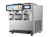Commercial Slushy Machine, 2 x 12L / 3.17 Gal Double Tanks, Cool and Freeze Modes, Stainless Steel V952-FB8L4L22000W2RDAFV3
