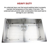 810x505mm Handmade 1.5mm Stainless Steel Undermount / Topmount Kitchen Sink with Square Waste V63-817883