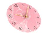 Innovative Pink Wall Clock Acrylic UV Printing Clock for Living Room Home Bedroom V1294-YM0710-3115210162011