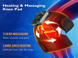 Heated Knee Massager with Heat Therapy 3 Temp Levels, Vibration Massage, Rechargeable & Adjustable V1232-XGAMY001