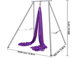 Aerial Yoga Frame & Yoga Hammock, 2950 mm Height Professional Yoga Swing Stand Comes with 12 m V952-KJDC293M12MDB9TTKV0