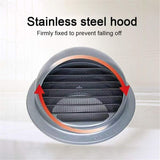Outdoor Ventilation Grille, Stainless Steel Air Vent with Fly Guard and Fly Guard for Office, V1237-ZY-528-241