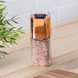 Orku Single Salt or Pepper Grinder 180ml Glass Manual Mill with Rose Gold Lid V238-SUPDZ-28247827284048