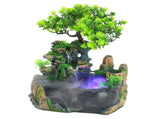 Small Rockery with Spray Fountain Waterfall Fog Water Pump Atomizer V1294-YM0901-3111200130611