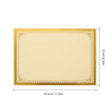 A4 Golden Certificate Paper, Ideal for Awards and Recognition, 30Pcs V1370-AZ4-20889