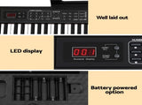 Alpha Piano Keyboard 88 Keys Electric Electronic Keyboard Piano Gift Black EK-S88-BT-BK