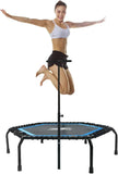 Foldable Mini Trampoline,Fitness Re-bounder with Adjustable Bar V1409-SKU-19993