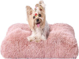 Luxury Long Plush Pet Bed Mat Faux Fur Crate Pad 125x85cm Pink XXXL Soft Warm Cushion for Giant V888-ELOSUNG44910