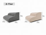 Orthopedic Foam Pet Stairs with Washable Cover Safe 2, 3, & 4 Tier Dog Ramp for Bed & Couch V1341-ZY-UK8L3UKJ-BEIGE-4TIER
