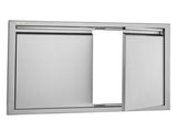 BBQ Access Door, 762x532 mm Double Outdoor Kitchen Door, Stainless Steel Flush Mount Door, Wall V952-SMABSCJMYS30M2GZNV0