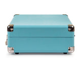 Crosley Cruiser Bluetooth Portable Turntable - Turquoise Bundled Crosley Record Storage Display V398-CR8005FSS-TU4
