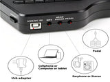 Portable Roll-Up Electronic Drum Seven Pads with Realistic Feel, Silent Practice, Foldable and Easy V1232-BXDZG-001
