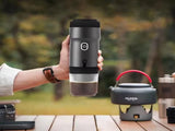 White 3-in-1 Portable Electric Espresso Maker - Rechargeable Travel Coffee Machine for Capsules & V888-ELOSUNG23964