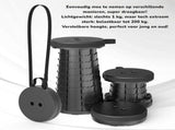 Folding Stool, Telescopic Camping, Lightweight, as a Fishing, Travel and Outdoor V1189-LC-HW-00018