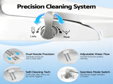 Cefito Non Electric Bidet Toilet Seat O-Shape Dual Nozzle Soft Close WaterMark DIY BIDET-N-ELEC-A106-WH