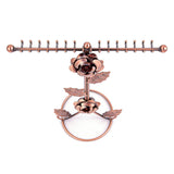 Jewelry Stand Elegant 3D Rose Style Stable Electroplated Metal Jewelry Holder for Necklaces V1294-YM0901-3117260014011