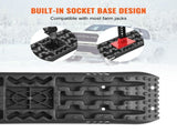 2PCS Traction Boards with PP for Mud Snow Sand Storage Bag Long Black V952-QCTKBZBS2JZZYHDQZV0