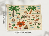 Outdoor Camping Quilted Picnic Mat Three-Layer Design, Portable & Stylish V1106-132-BLA-83846