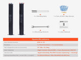 Garage Door Torsion Springs, Pair of 6.35 x 50.8 x 787 mmn, 16000 Cycles, Electrophoresis Black V952-CKMDH0250X2XWA4D1V0