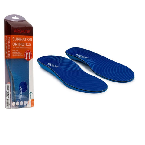 Archline Supination Orthotic Insoles - Full Length Plantar Fasciitis High Arch - Euro 44 V563-ARO300-44