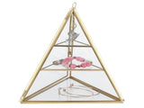 Jewelry Storage Rack Pyramid Shape 3 Layers Decorative Display Stand for Earrings Necklaces V1294-YM0710-3115210170511