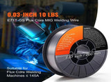 Flux Core Welding Wire, E71T-GS 0.030-inch 10LBS, Gasless Mild Steel MIG Welding Wire with Low V952-YXHSJMIGE71TGOMMLV0