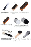 Gold Men's shoe care kit, leather shoe care, men's accessories, shoe care tools, leather case, V1106-918-SIL-13110