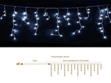 Jingle Jollys 32M Christmas Lights Solar Icicle String Lights 960 LED Cool White XM-LED-960-IC-CW-40M-SLA