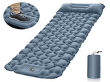 Grey Portable Outdoor Inflatable Mat - Foot-Operated Camping Sleeping Pad V888-ELOSUNG18324