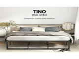 Artiss Bed Frame King Size Metal Bed Frame TINO MBED-C-TINO-K-BK
