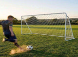 3.6m x 1.8m Portable Soccer Goal Net Steel Post Frame Backyard Football Training Set V63-952511