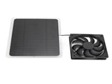 10W Solar Panel Fan Kit Lightweight Solar Charger Panel Fan for Greenhouse Pet House Tree House V1294-YM0715-3114220049011