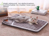 Thickened Pet Sofa Bed XL Size 75x45cm Coffee Dog Mat with Integrated Pillow Soft Washable Sleeping V888-ELOSUNG44663