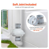 4" to 4.5" Radon Mitigation Fan System Quiet 190CFM Inline Duct Waterproof V952-DFSDJ4INCH19VRDPTV3